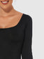 Full Size Scoop Neck Long Sleeve Bodysuit nicholesgifts