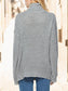 Turtleneck Drop Shoulder Long Sleeve Sweater nicholesgifts