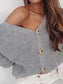 Women Button Up V-Neck Long Sleeve Cardigan nicholesgifts