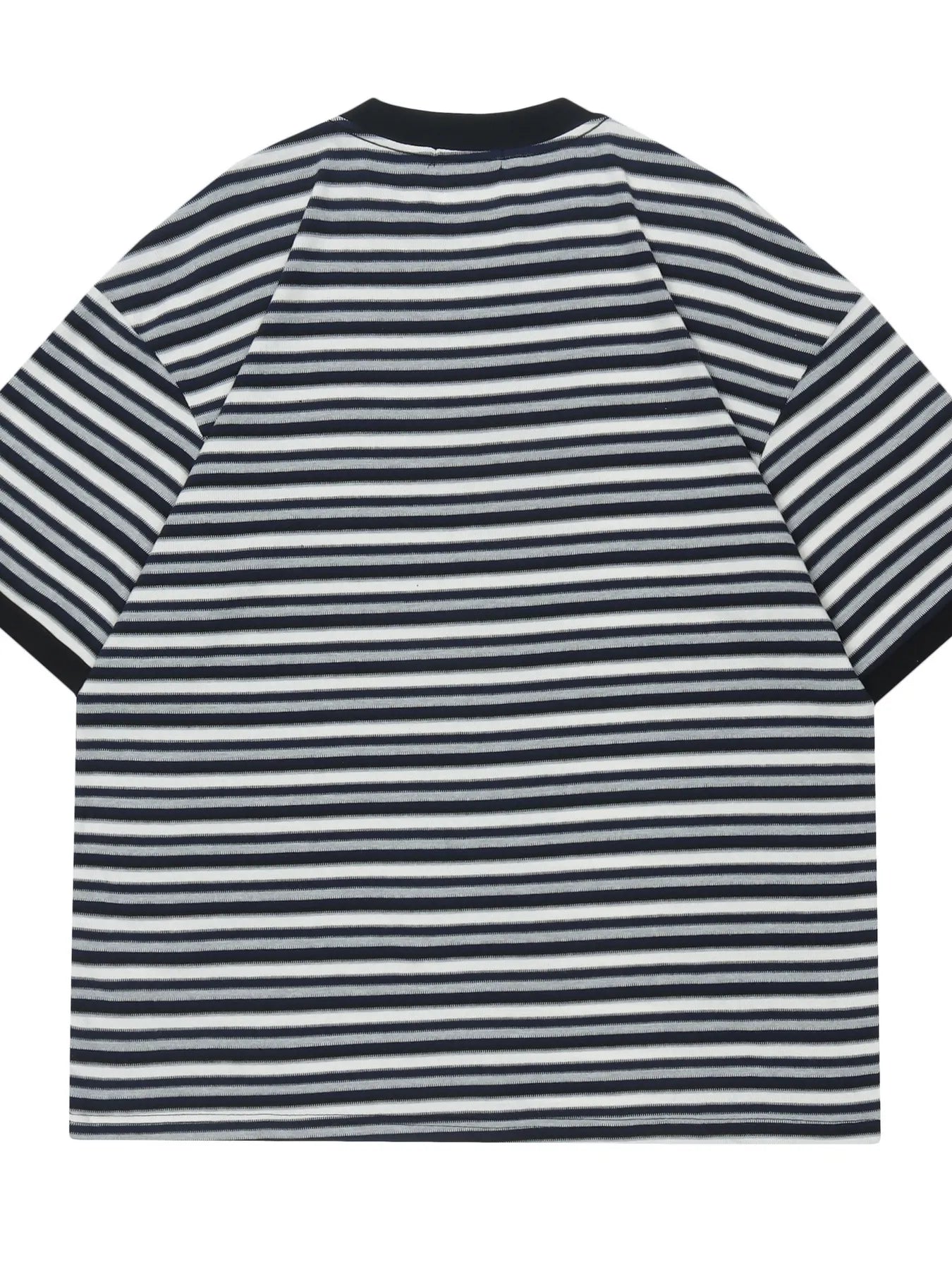 Men's Classic Striped Cotton Crew Neck T-Shirt NicholesGifts