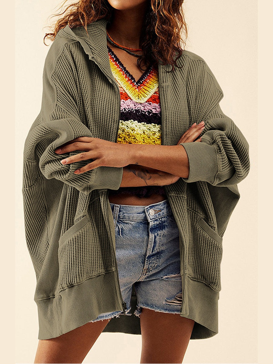 Zip-Up Long Sleeve Jacket nicholesgifts
