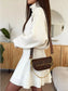 Turtleneck Dropped Shoulder Sweater and Skirt Set nicholesgifts