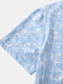 Men's Printed Short Sleeve Button Down Shirt nicholesgifts