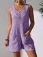 Full Size Button Front Romper with Pockets Plus Size nicholesgifts