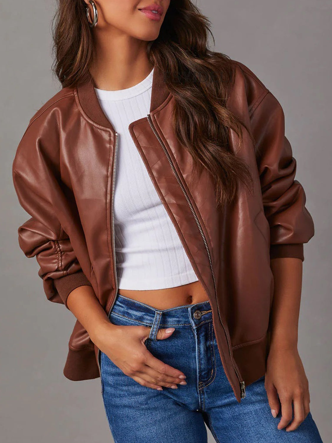 Zip Up Long Sleeve Jacket NicholesGifts