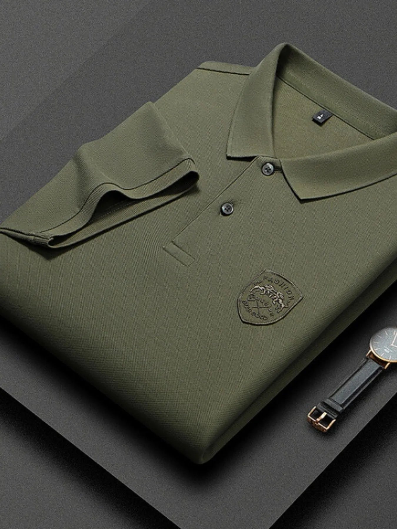 Men's Plus Size Collared Neck Short Sleeve Polo NicholesGifts