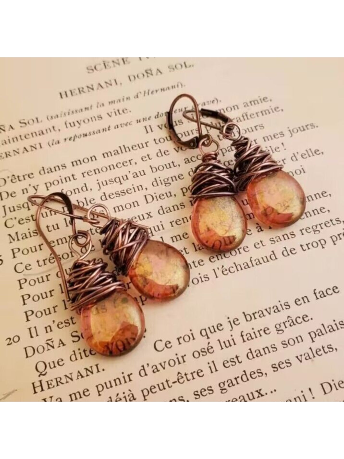 Alloy Gemstone Drop Earrings nicholesgifts