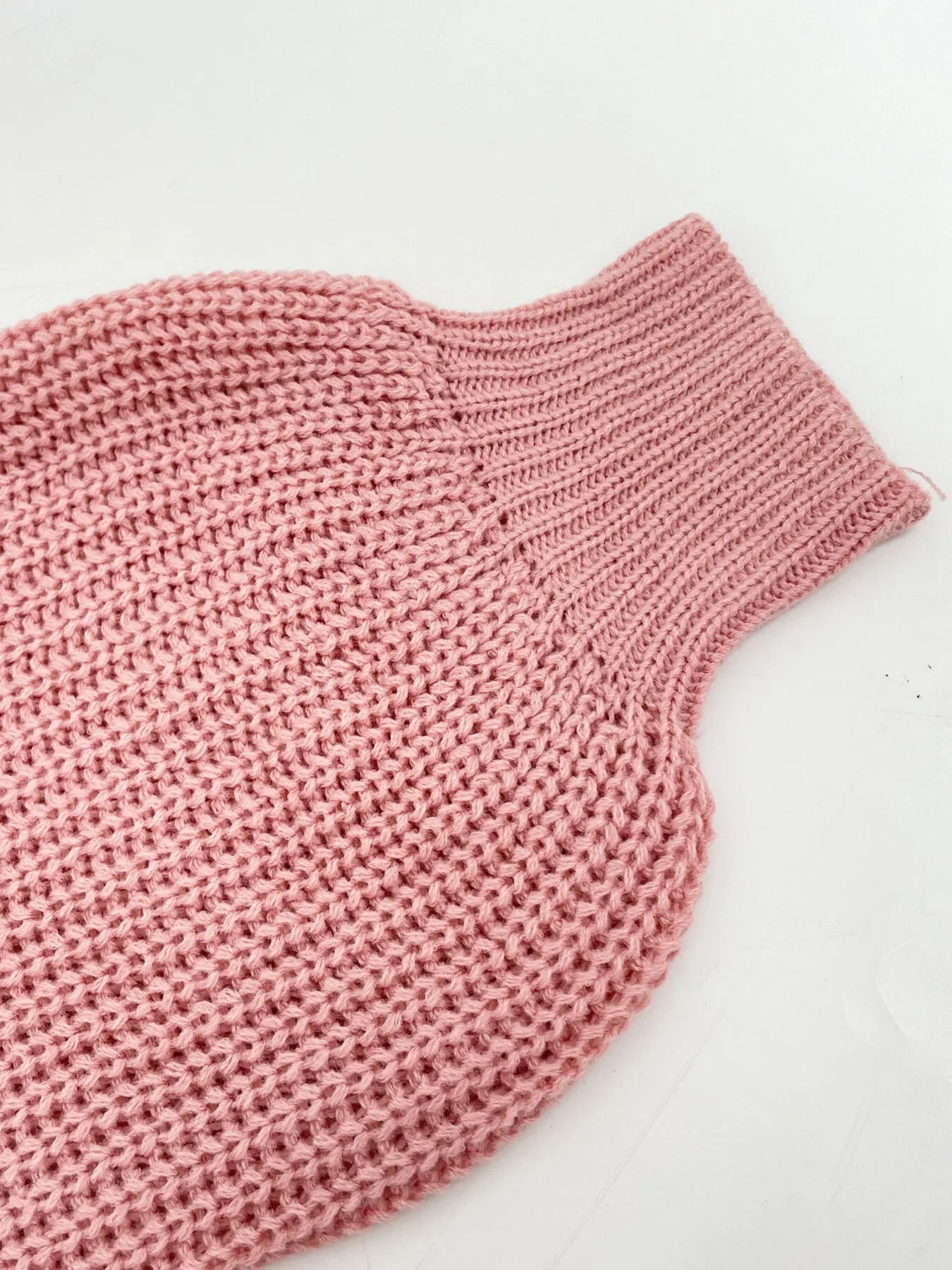 One-Shoulder Ribbed Knit Top with Relaxed Fit