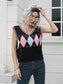 Geometric V-Neck Sweater Vest nicholesgifts