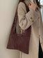 Studded Suede Shoulder Bag nicholesgifts