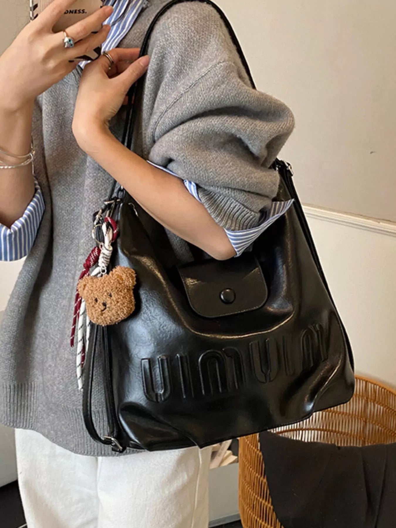 Adjustable Strap Convertible Shoulder Bag Trendsi