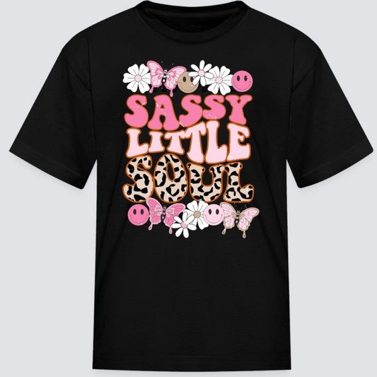 Girls Sassy Little Soul Short Sleeve T-Shirt NicholesGifts