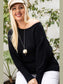 Plus Size Women Round Neck Long Sleeve Solid Sweater nicholesgifts
