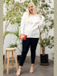 Plus Size Women Round Neck Long Sleeve Solid Sweater nicholesgifts