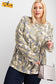 Plus Size Long Sleeve Distressed Printed Rayon Pullover Top nicholesgifts