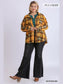 Women Plaid Collar Button Down Overshirt With Front Pockets nicholesgifts