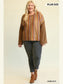 Plus Size Women Novelty Knit And Solid Knit Mixed Loose Top nicholesgifts