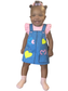 Baby and Toddler Girls Ruffle Sleeve Round Neck Dress
