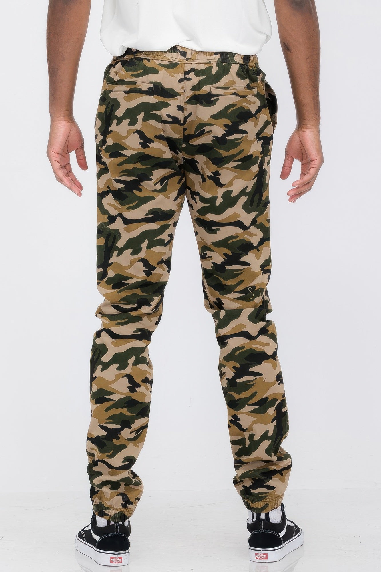 NicholesGifts Men Basic Camouflage Stretch Jogger Pants