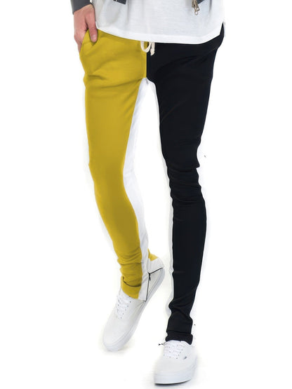 Men Two Tone Color Block Track Pant Jogger nicholesgifts