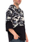 Men Camouflage Contrast 3/4 Hoodie Tee nicholesgifts