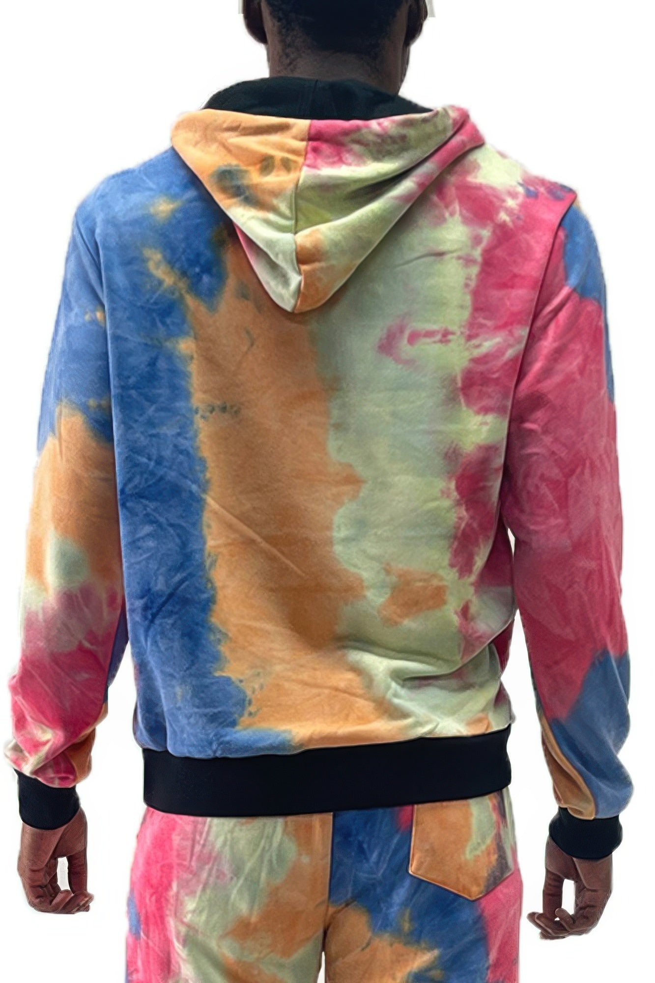 NicholesGifts Men Cotton Tie Dye Hoodie NicholesGifts