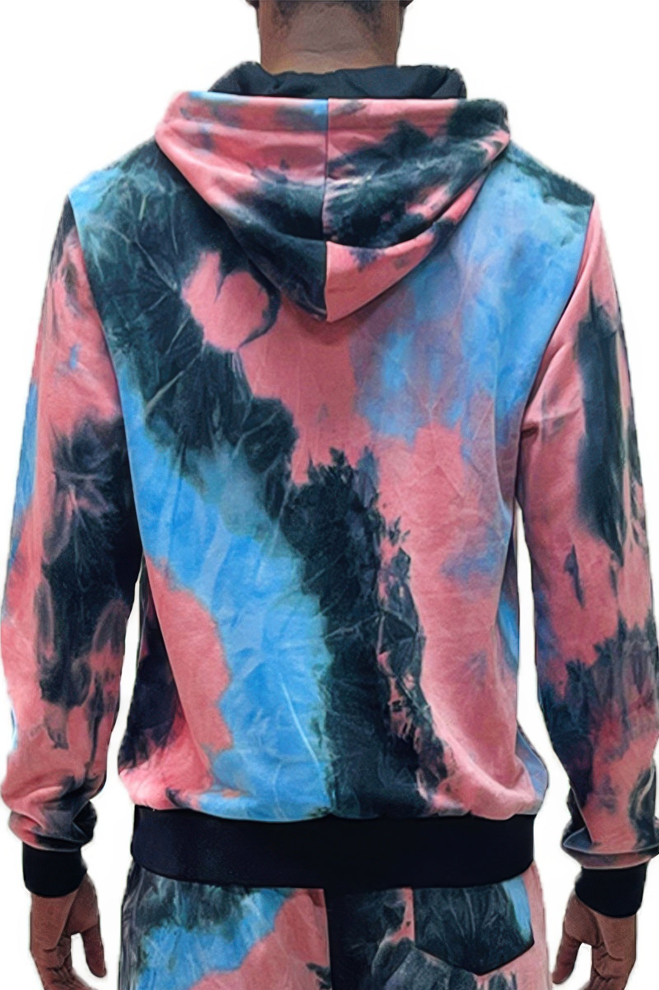 NicholesGifts Men Cotton Tie Dye Hoodie NicholesGifts
