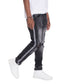 Men Distressed Denim Checkered Tape Jeans nicholesgifts
