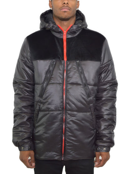 Mens Padded Puffer Jacket nicholesgifts