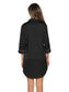 Button Up Collared Neck Night Dress with Pocket nicholesgifts