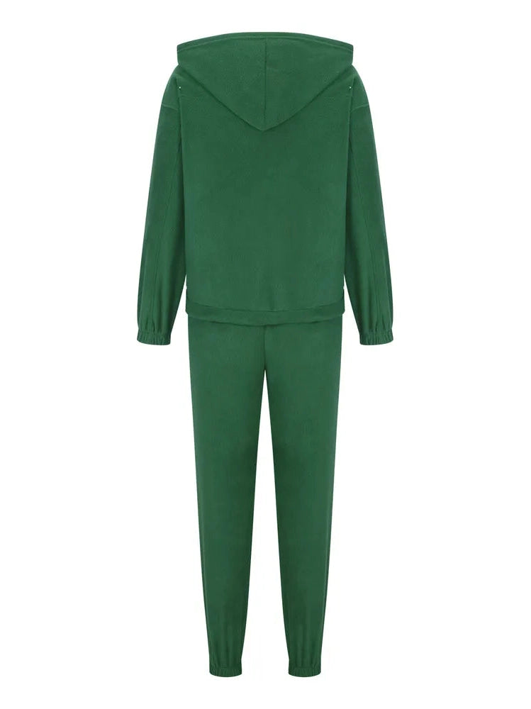 Zip Up Long Sleeve Hoodie and Joggers Set nicholesgifts