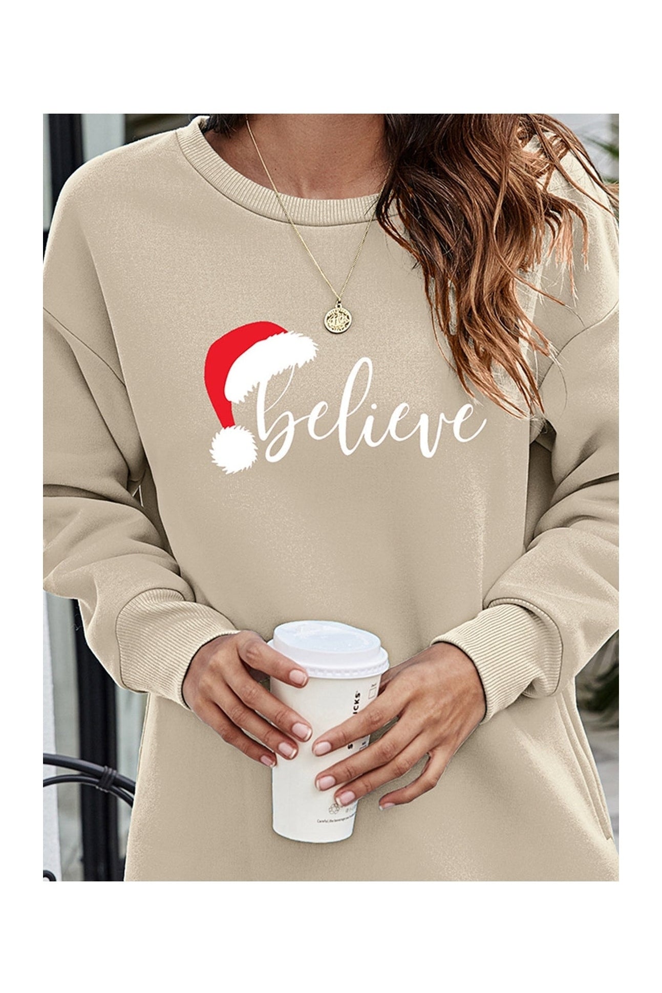 BELIEVE Graphic Tunic Sweatshirt NicholesGifts