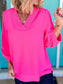 Frill Trim V-Neck Blouse nicholesgifts