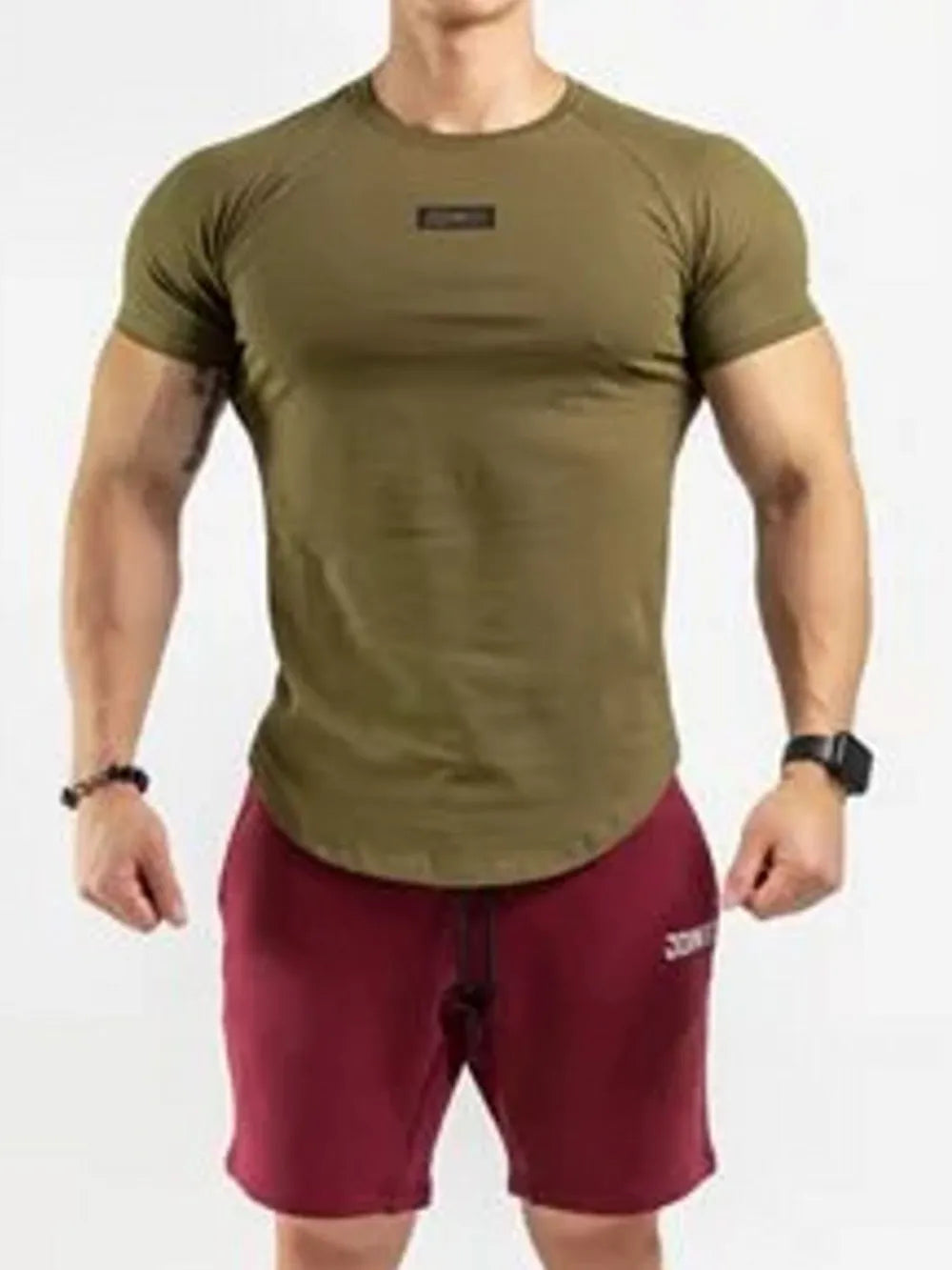 Men's Round Neck Short Sleeve T-Shirt Trendsi
