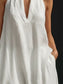 Halter Neck Maxi Dress with Pockets nicholesgifts
