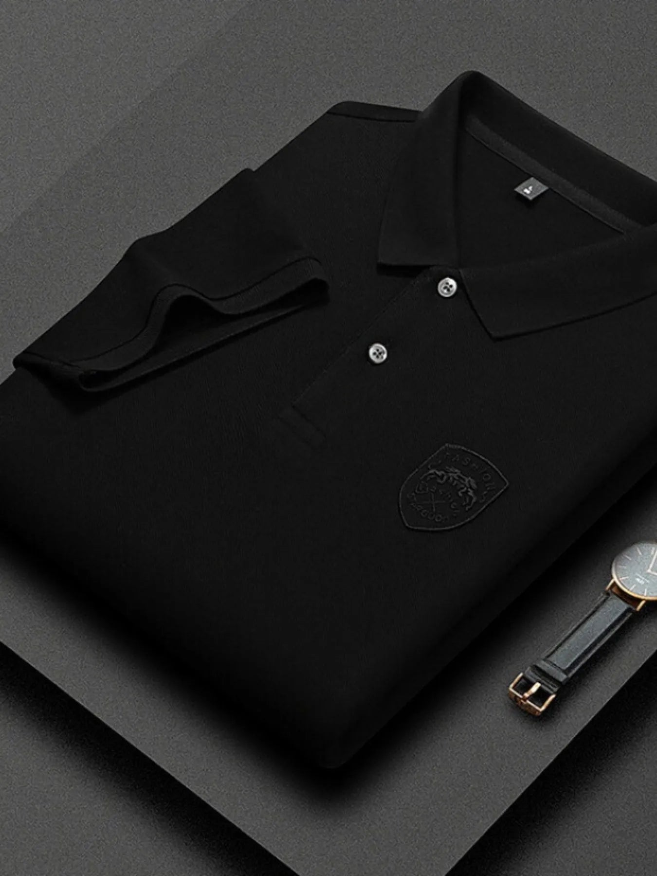 Men's Plus Size Collared Neck Short Sleeve Polo NicholesGifts