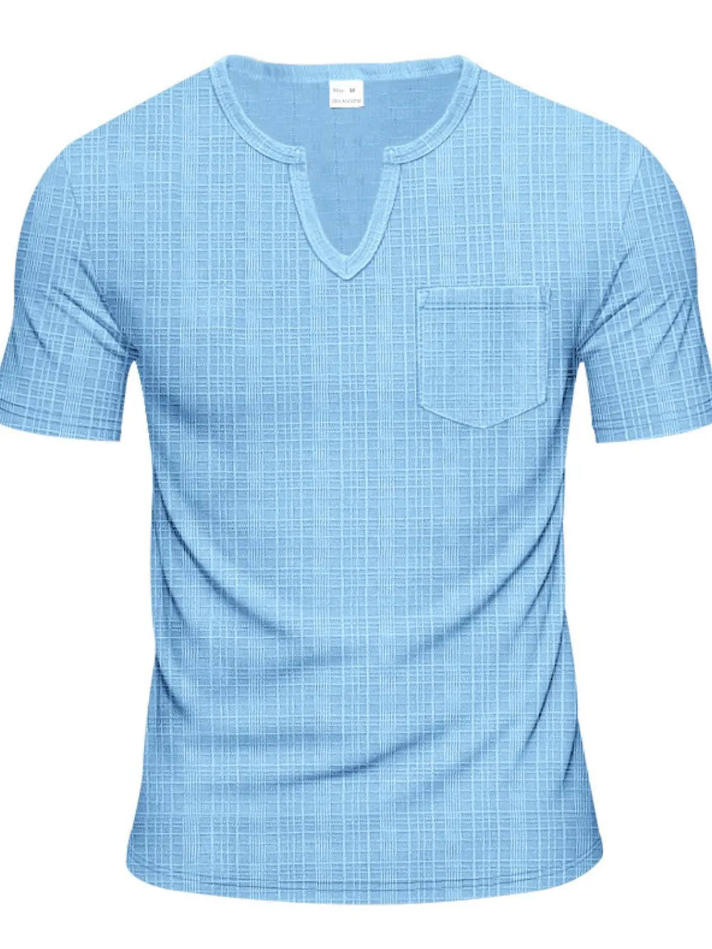 Men's Full Size Notched Short Sleeve T-Shirt Plus Size NicholesGifts