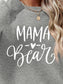 Letter Graphic Round Neck Long Sleeve Sweatshirt nicholesgifts