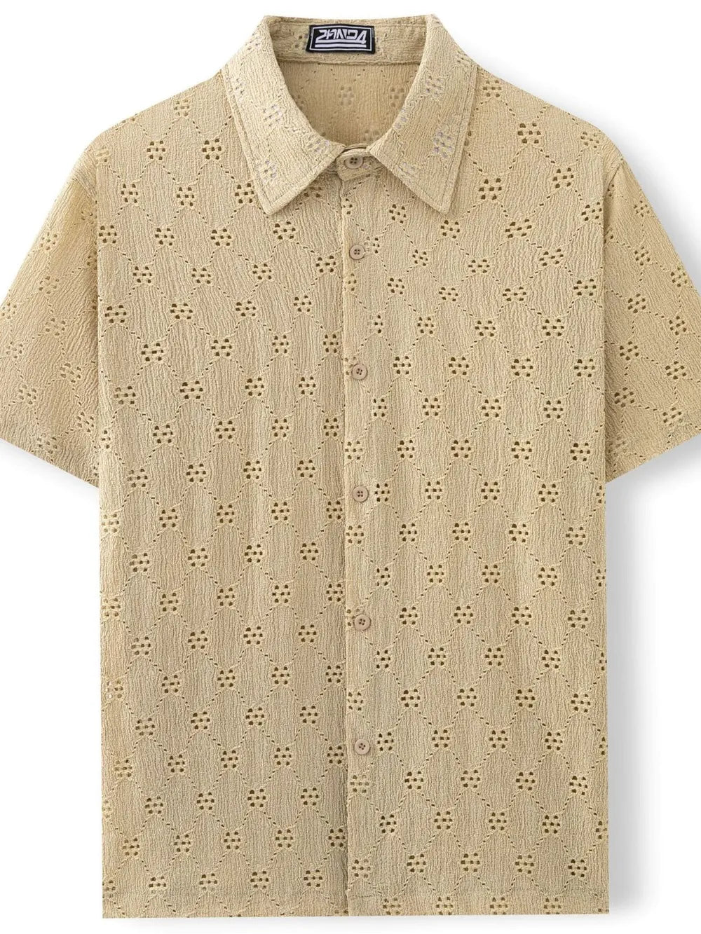 Men's Plus Size Button Down Short Sleeve Shirt Trendsi