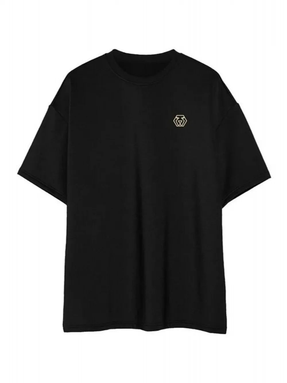 Men's Plus Size Round Neck Half Sleeve T-Shirt Trendsi