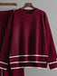 High-Low Round Neck Top and Pants Sweater Set nicholesgifts