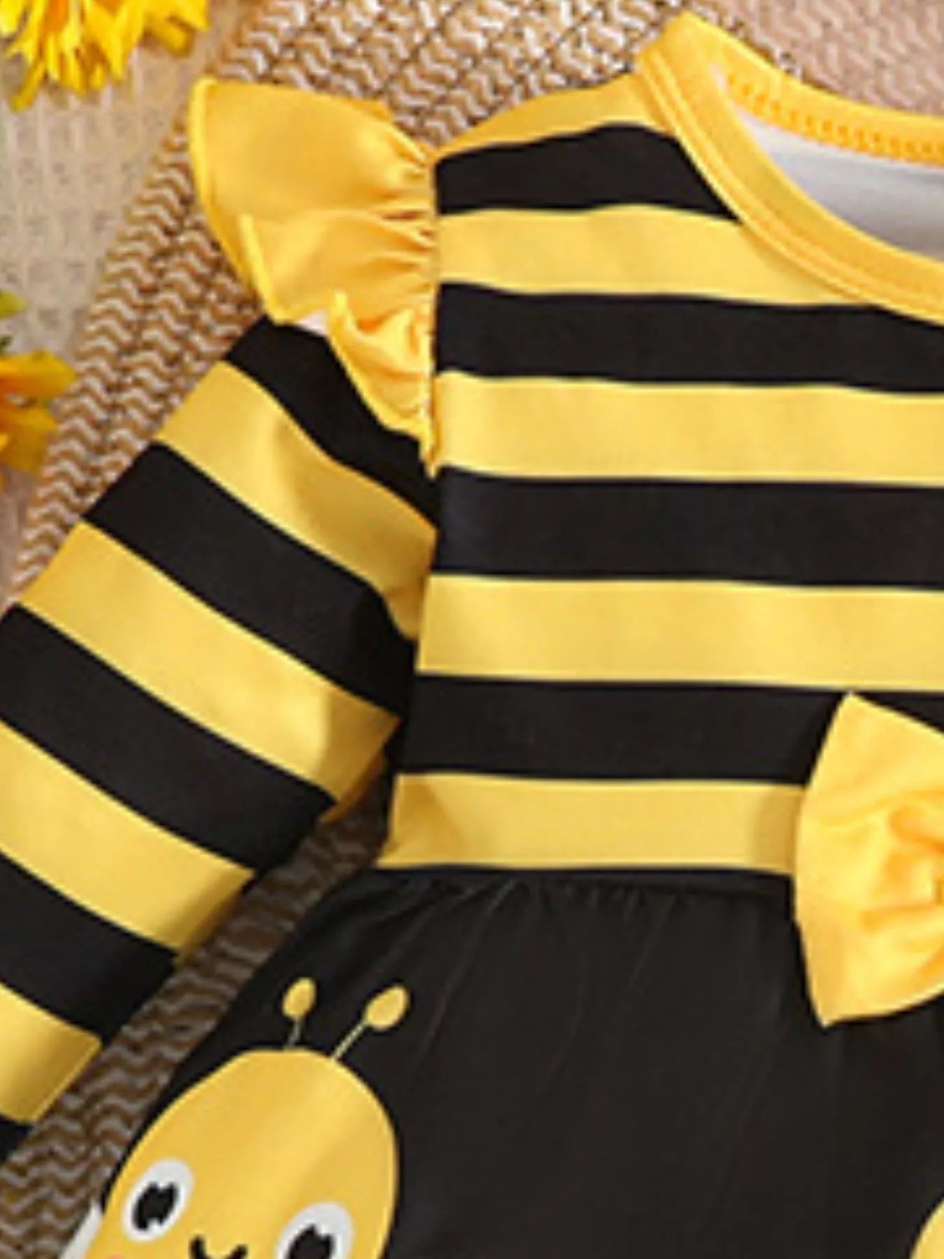 Children's Ladybug Print Ruffle Trim Top and Pants Set NicholesGifts