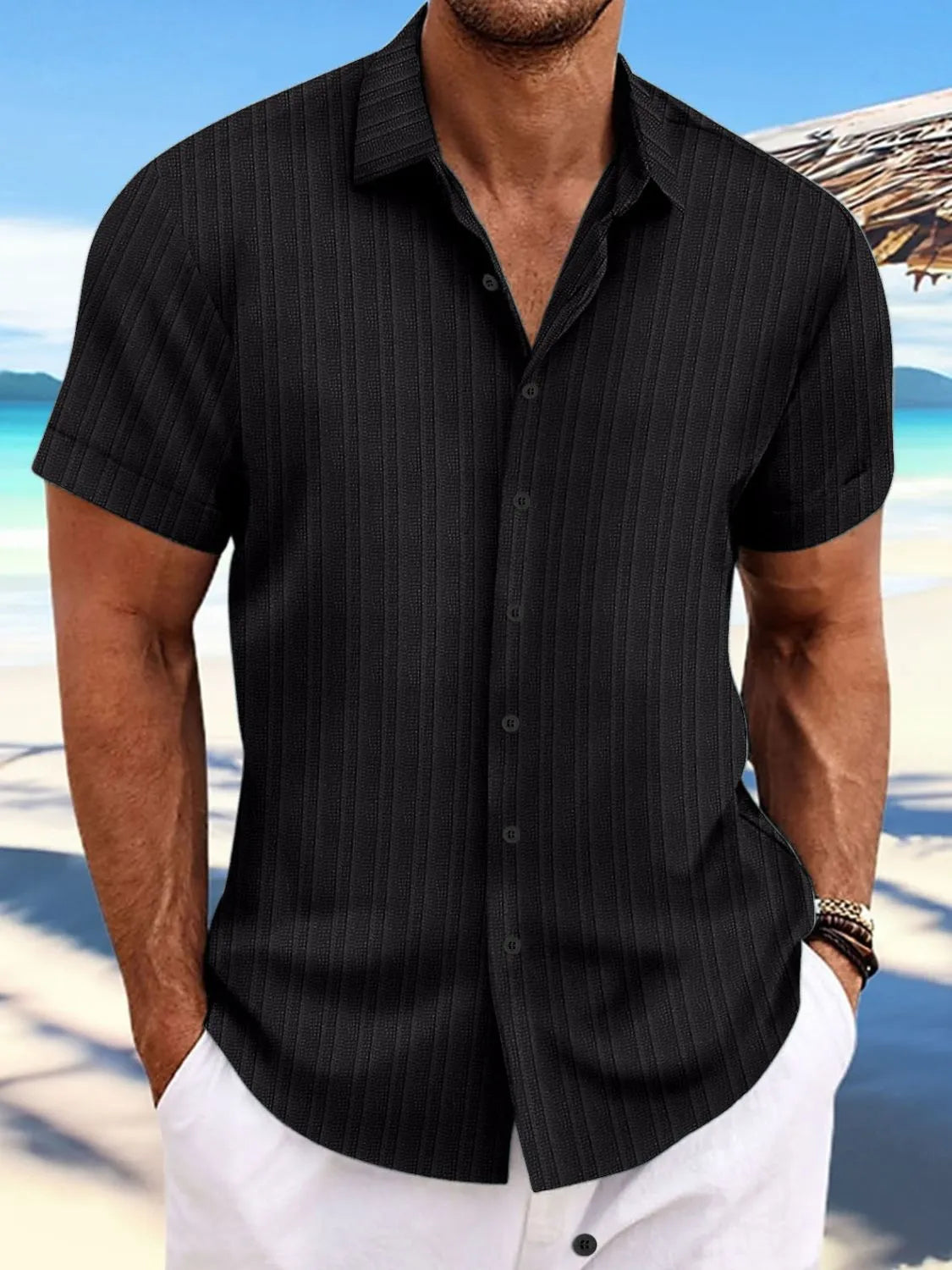 Men's Full Size Button Up Short Sleeve Shirt Plus Size NicholesGifts