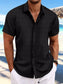 Men's Full Size Button Up Short Sleeve Shirt Plus Size nicholesgifts