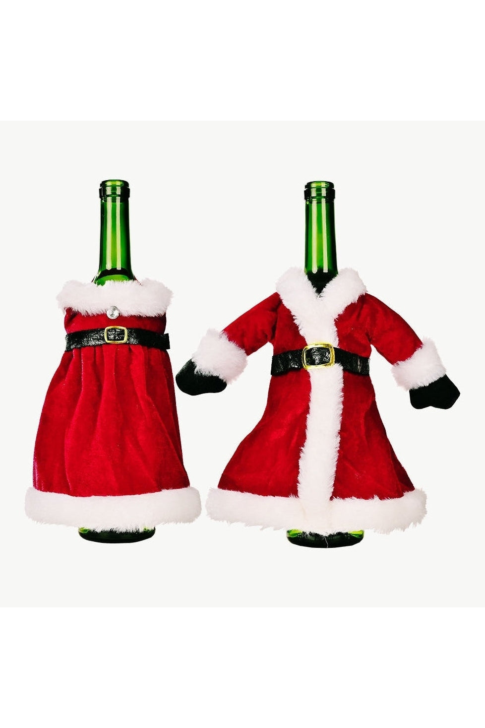 2-Pack Christmas Dress Wine Bottle Covers nicholesgifts