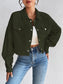 Honey Snap Down Long Sleeve Jacket nicholesgifts