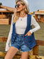 Pocketed Button Up Sleeveless Denim Jacket nicholesgifts