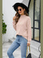 Mock Neck Dropped Shoulder Long Sleeve Sweater nicholesgifts