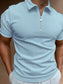 Men's Full Size Collared Neck Short Sleeve Polo Plus Size nicholesgifts