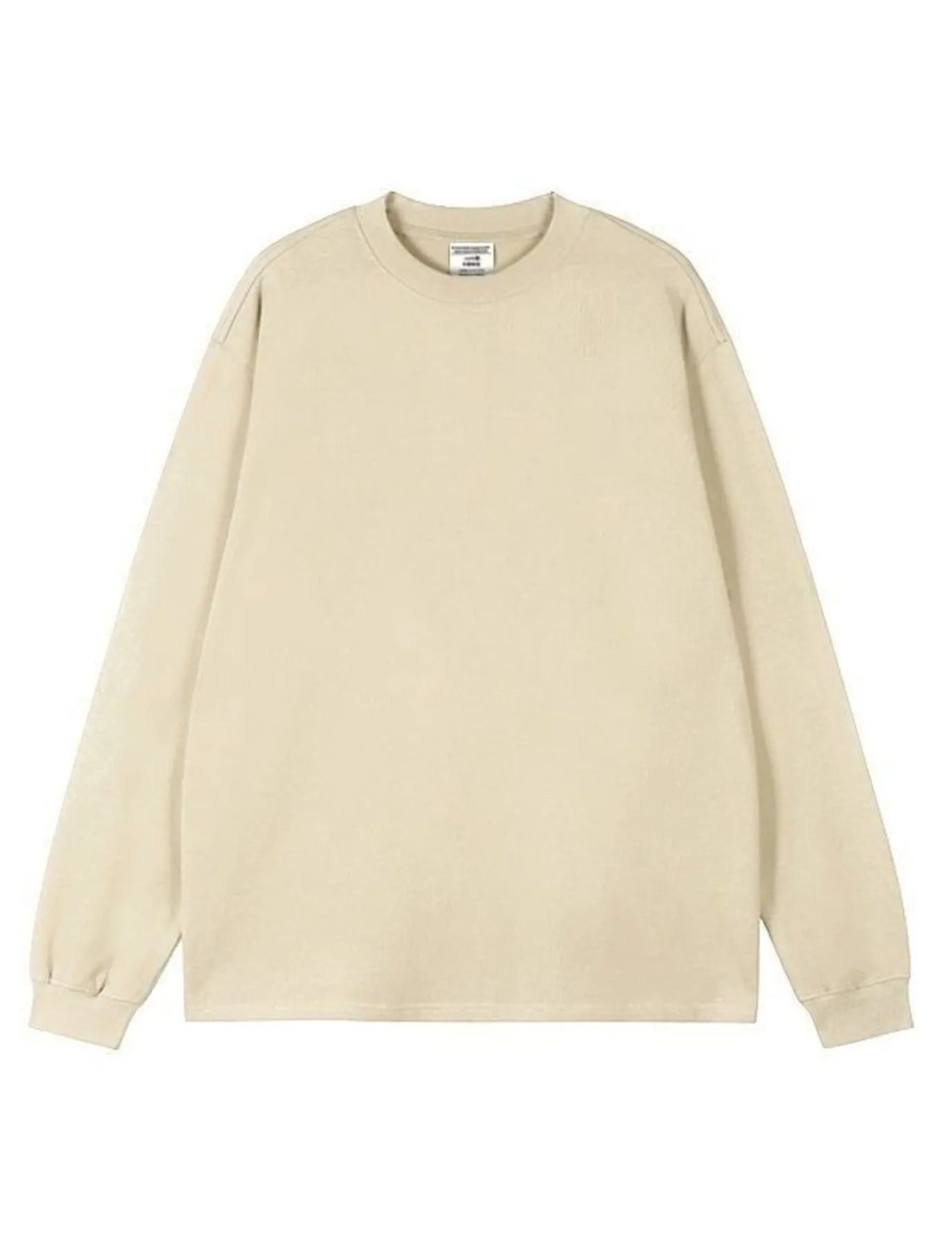 Men's Plus Size Round Neck Long Sleeve T-Shirt Trendsi